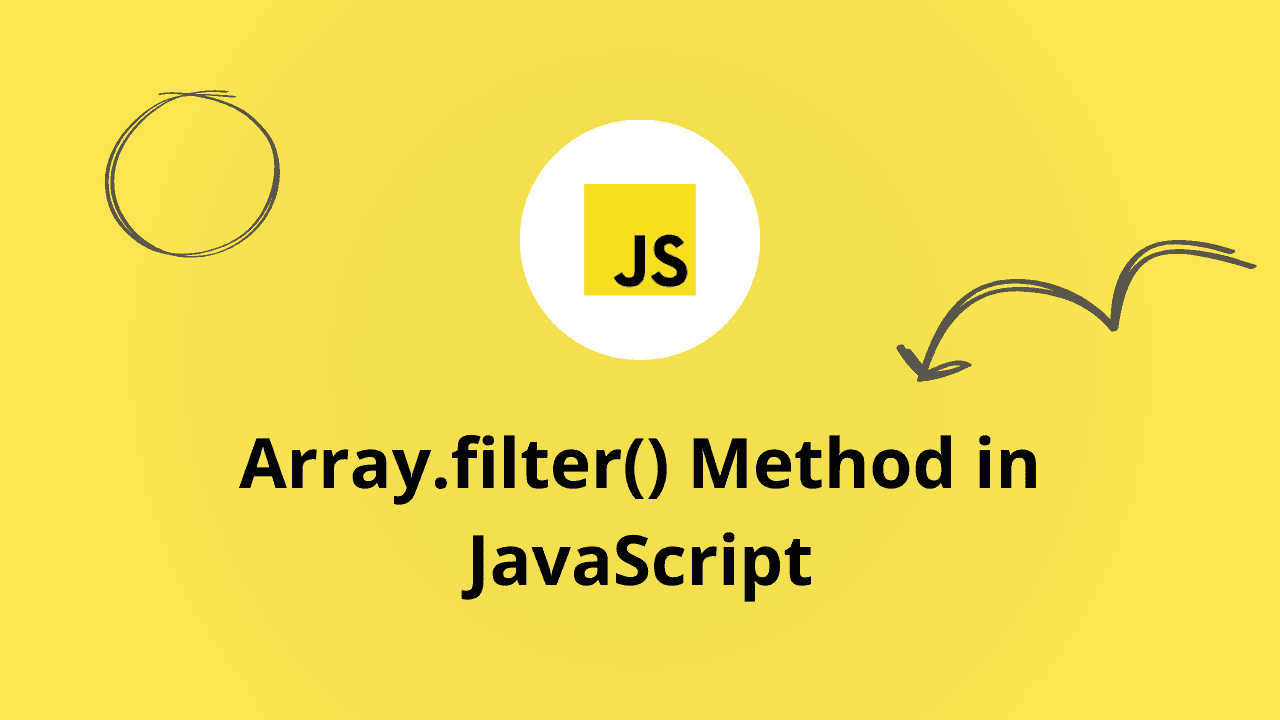 image contains "Array.filter() Method in JavaScript" text